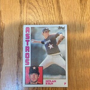 Topps Astros Baseball Card - Pink & Navy Accent